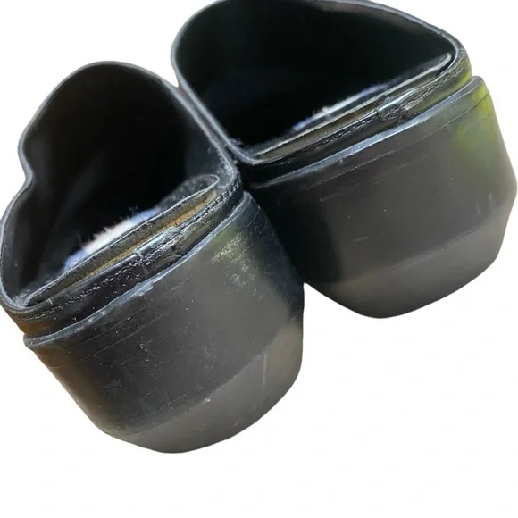 VTG y2k Tommy Hilfiger Black Slip On Mules With Logo On Side Size 6 - Picture 5 of 10